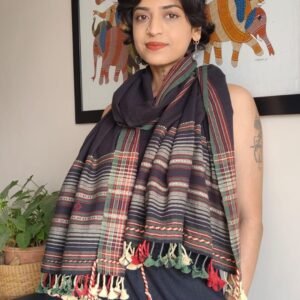 Bhujodi Kala Cotton Stole – (BHST1107)