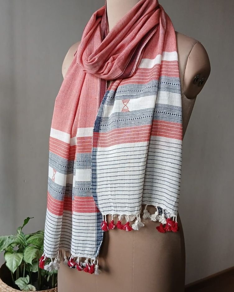 Bhujodi Kala Cotton Stole – (BHST1106) - Image 3