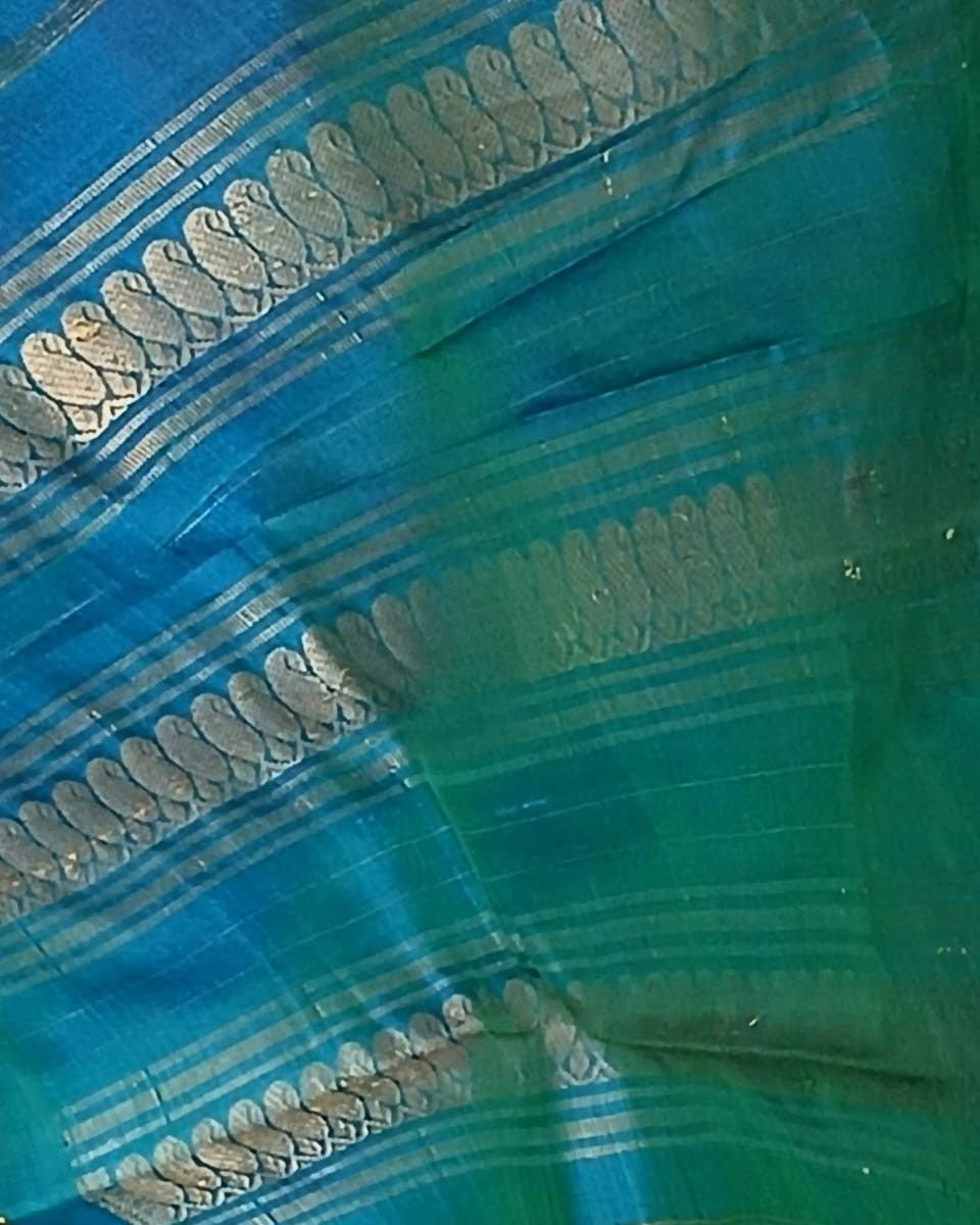 Gadwal Kuttu Technique Handweave Saree - (GKHS0003) - Image 9