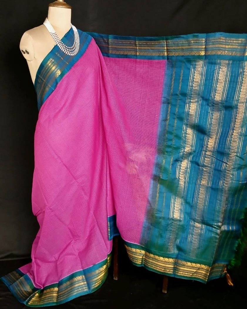 Gadwal Kuttu Technique Handweave Saree - (GKHS0003) - Image 3