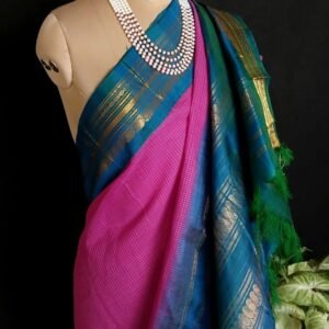 Gadwal Kuttu Technique Handweave Saree  - (GKHS0003)