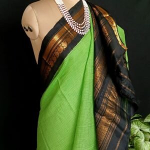 Gadwal Kuttu Technique Handweave Saree  - (GKHS0005)