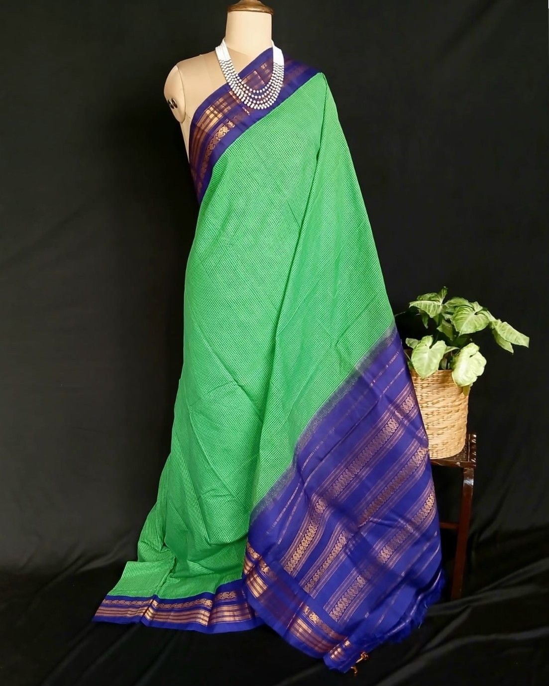 Gadwal Kuttu Technique Handweave Saree - (GKHS0008) - Image 2