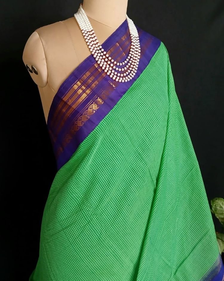 Gadwal Kuttu Technique Handweave Saree - (GKHS0008) - Image 3