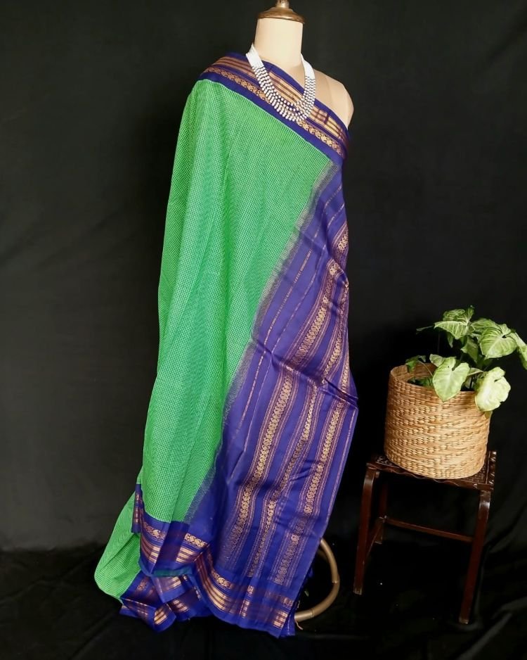 Gadwal Kuttu Technique Handweave Saree - (GKHS0008) - Image 8