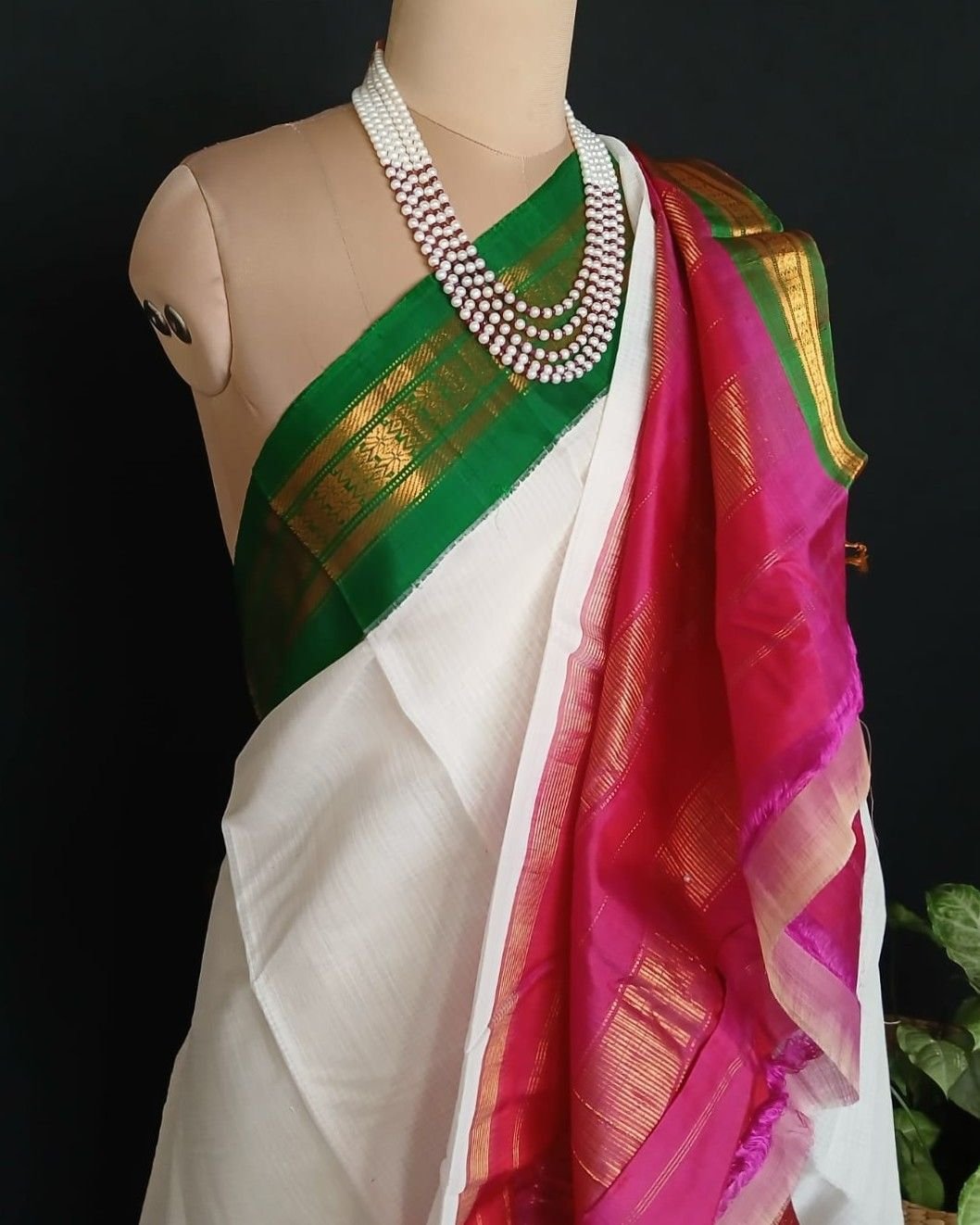 Gadwal Kuttu Technique Handweave Saree - (GKHS0011)