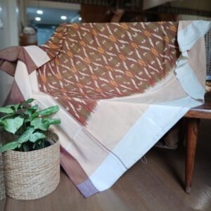 Ikat Cotton Double Bedsheet Set with Pillowcases – (BDST1027)