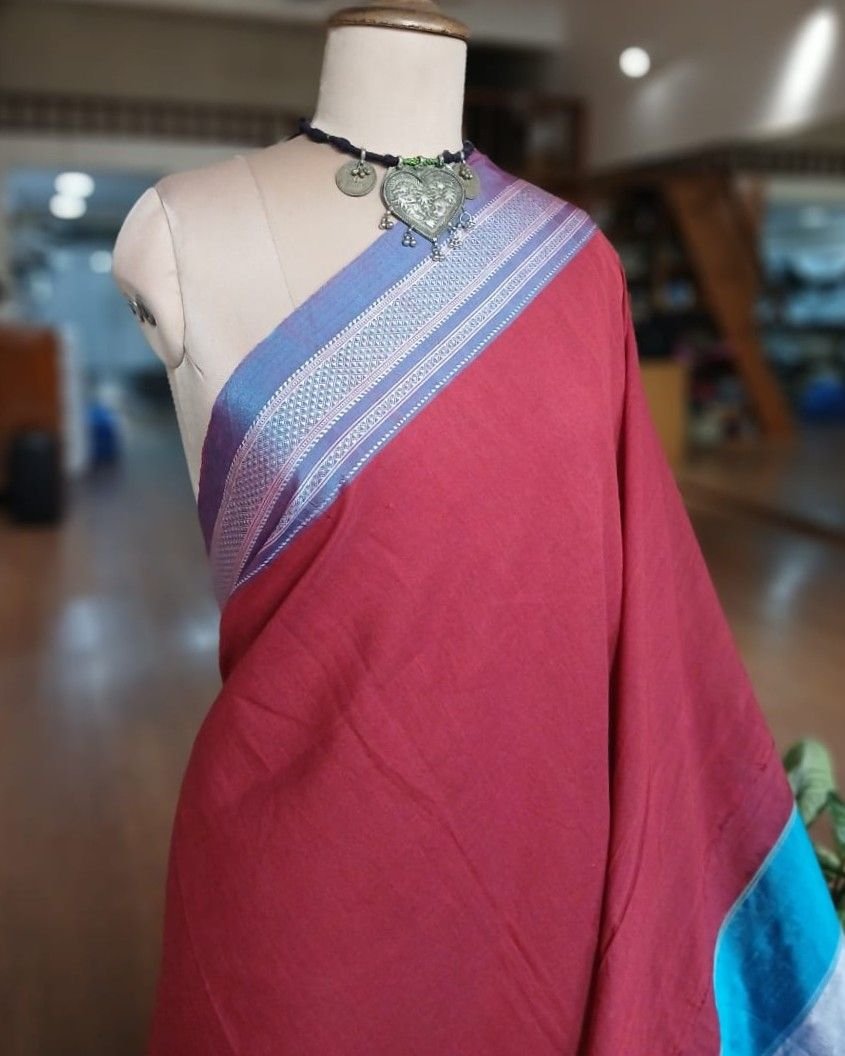 Handloom Ilkal Saree – (ILKA1022) - Image 2