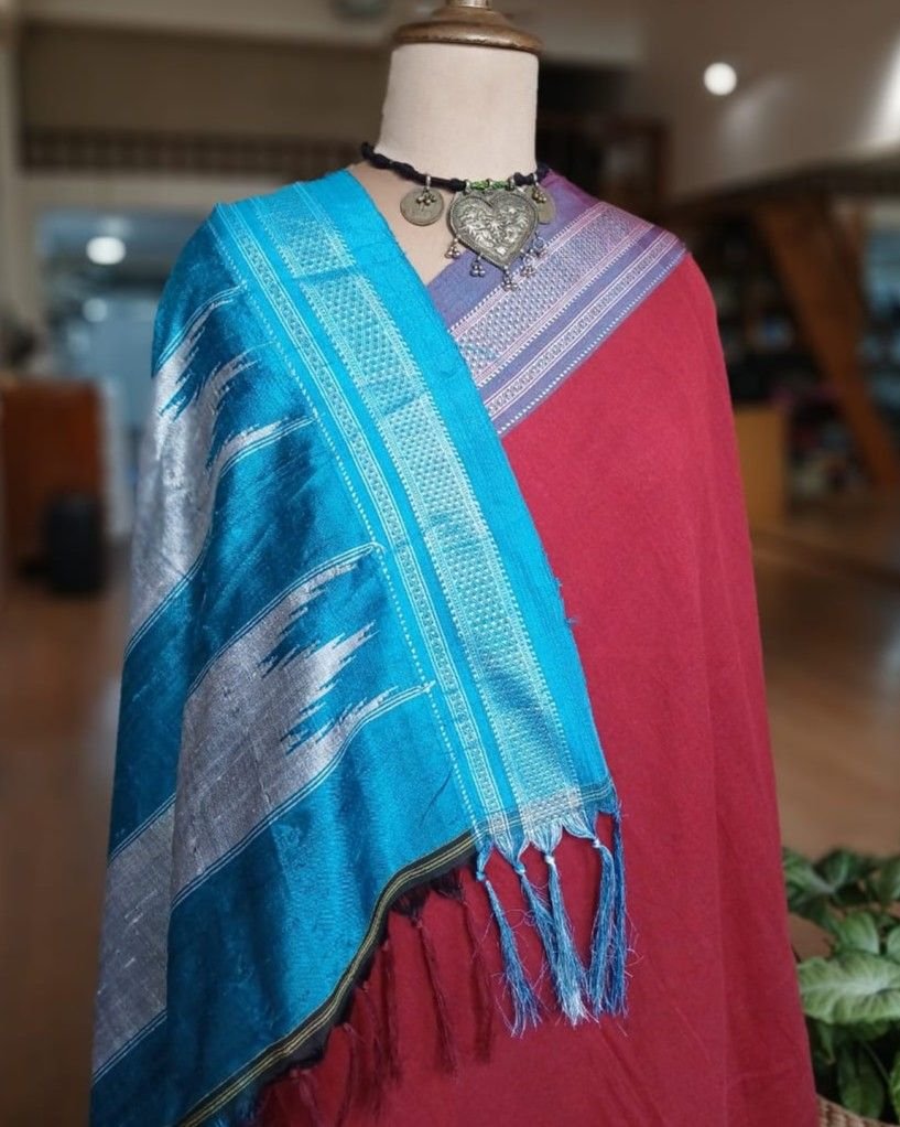 Handloom Ilkal Saree – (ILKA1022) - Image 5