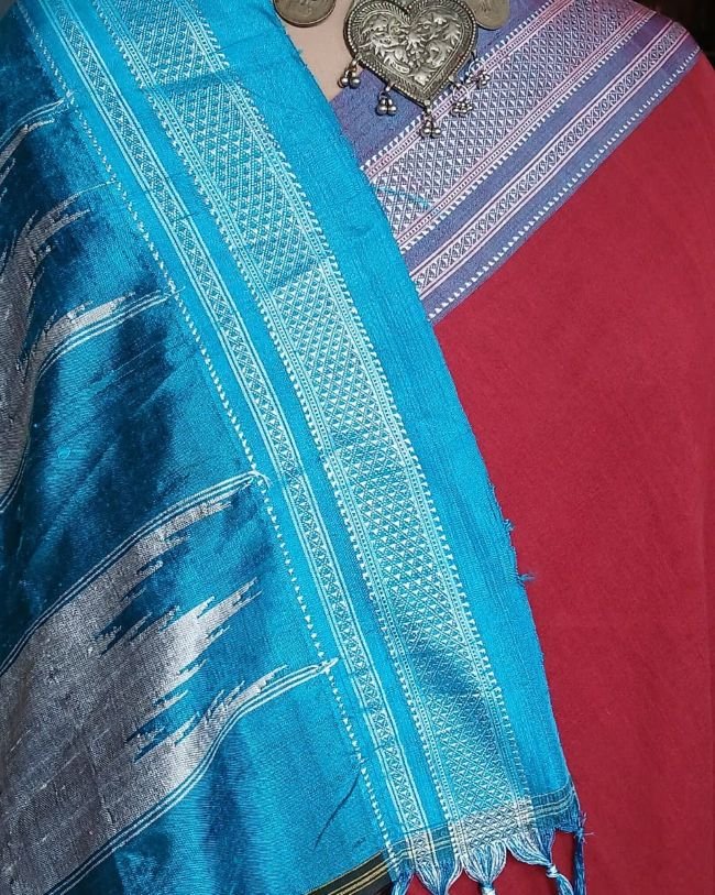 Handloom Ilkal Saree – (ILKA1022) - Image 3
