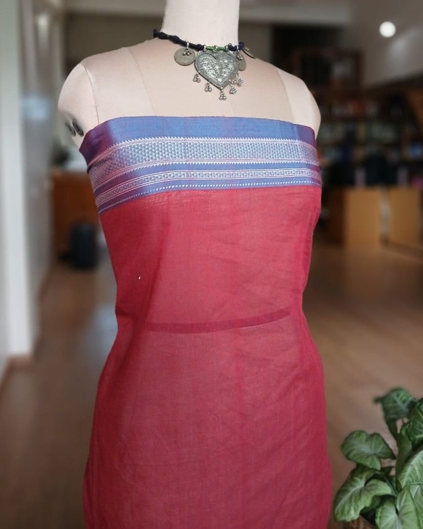 Handloom Ilkal Saree – (ILKA1022) - Image 4