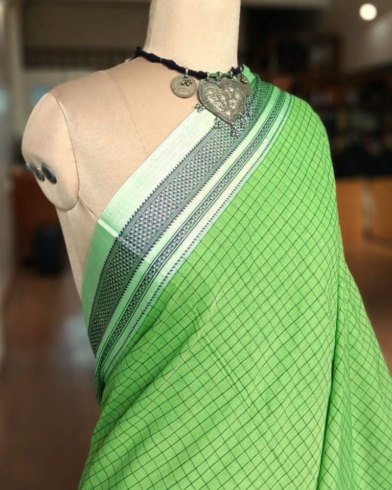 Handloom Ilkal Saree – (ILKA1019) - Image 2