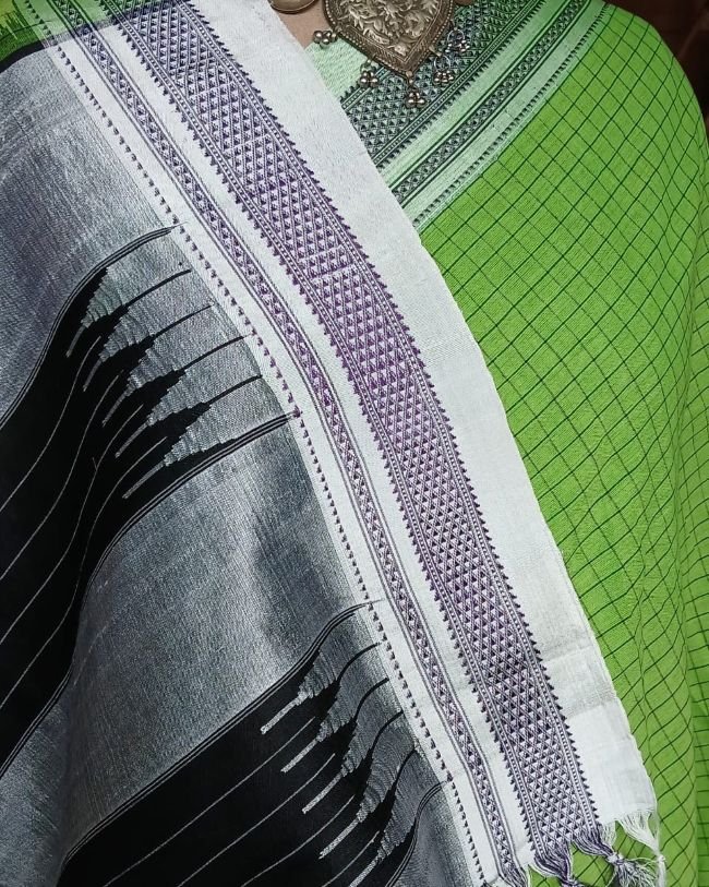 Handloom Ilkal Saree – (ILKA1019) - Image 3