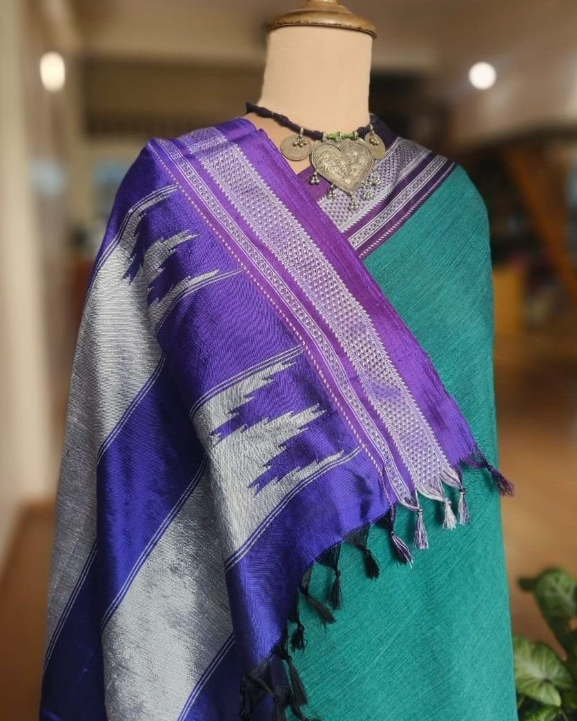 Handloom Ilkal Saree – (ILKA1009) - Image 5