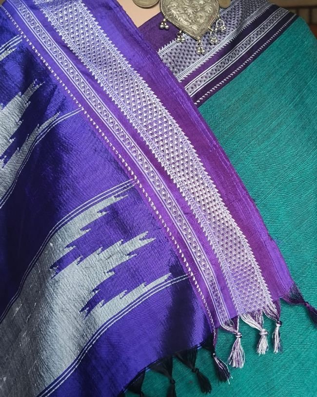 Handloom Ilkal Saree – (ILKA1009) - Image 3