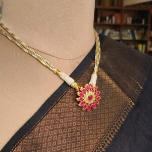 Kundan Jewellery Set in 92.5 Silver with Gold Plating - (KJSS0001)