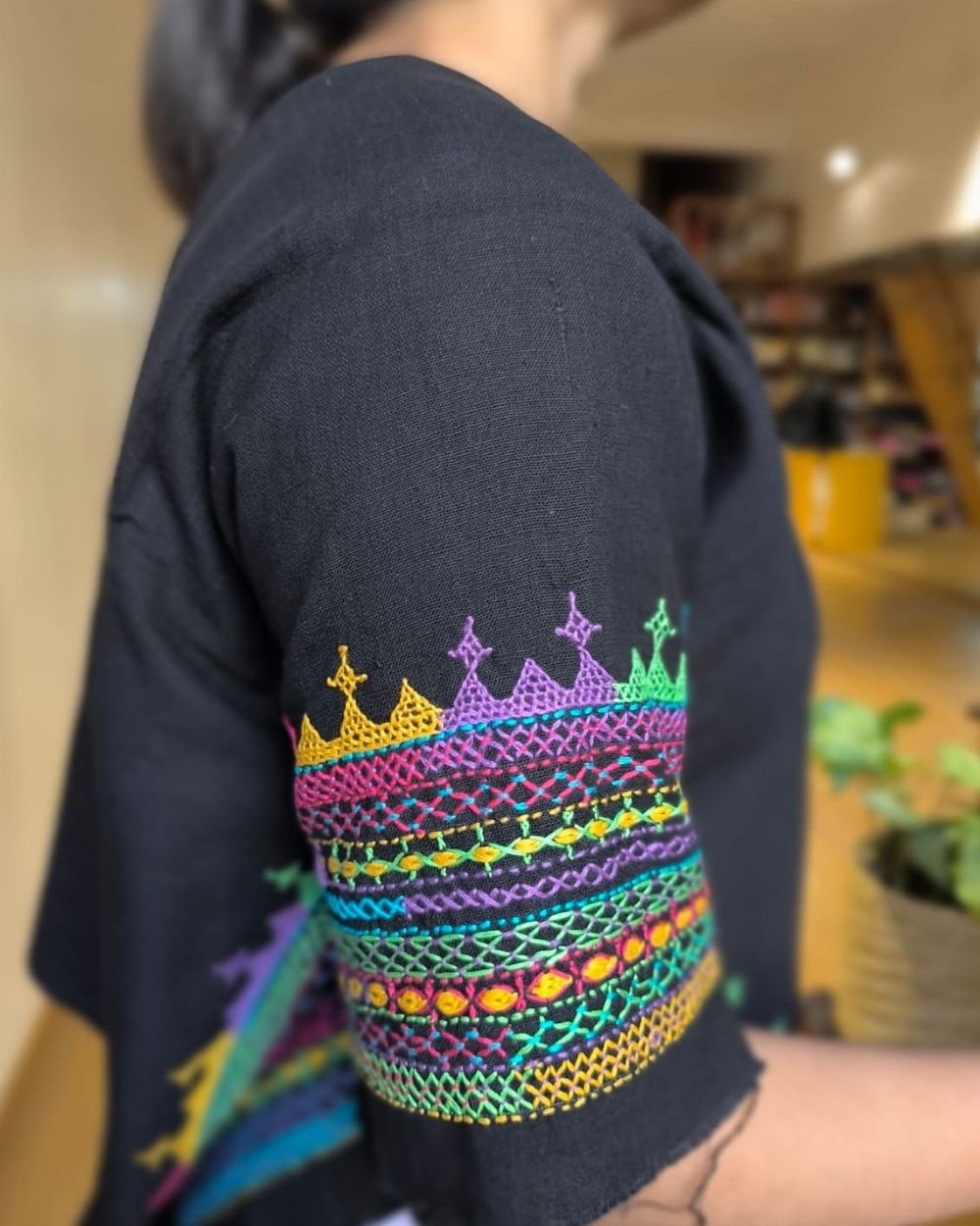 Mandala Blouse Piece – (MAND1074) - Image 2