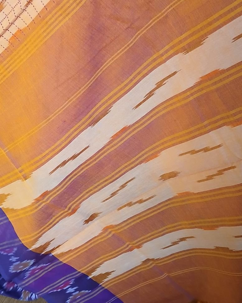 Muthyampet Single Ikat Cotton Saree – (MSIS0020) - Image 4