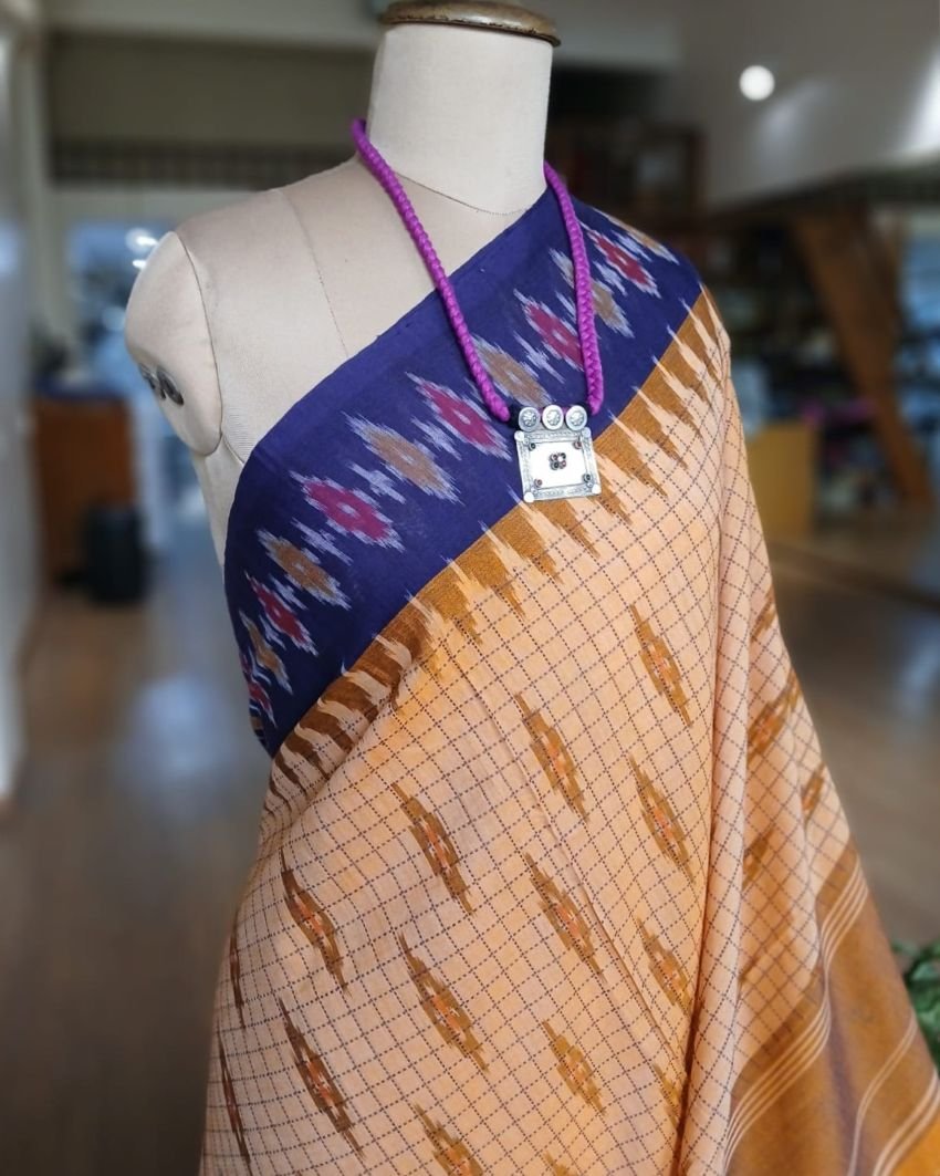 Muthyampet Single Ikat Cotton Saree - (MSIS0011)