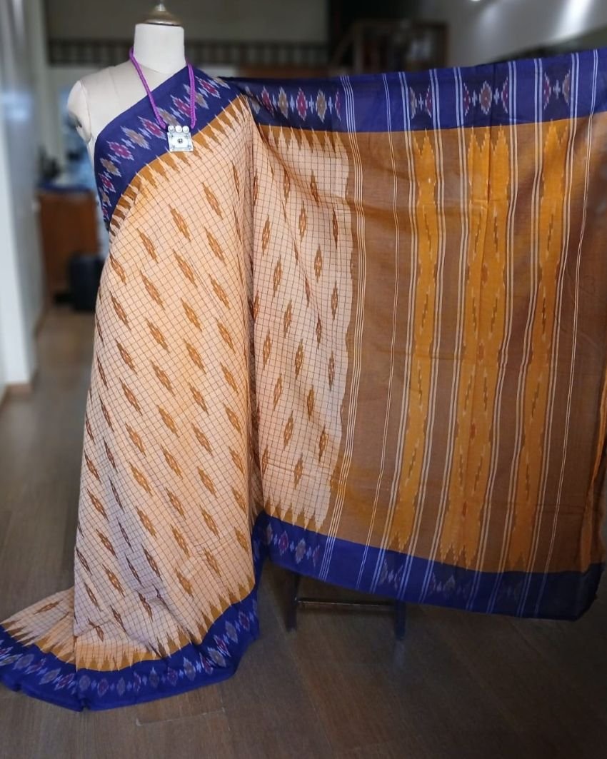 Muthyampet Single Ikat Cotton Saree - (MSIS0011) - Image 5