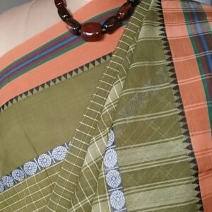 Handloom Cotton Saree from Narayanpet in Telangana – (HCSN0020)