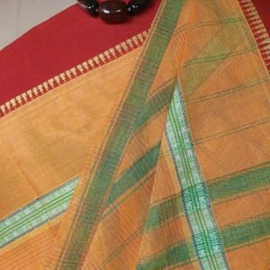 Handloom Cotton Saree from Narayanpet in Telangana – (HCSN0022)