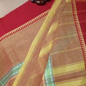 Handloom Cotton Saree from Narayanpet in Telangana – (HCSN0023)