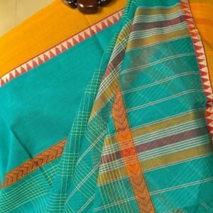 Handloom Cotton Saree from Narayanpet in Telangana – (HCSN0024)