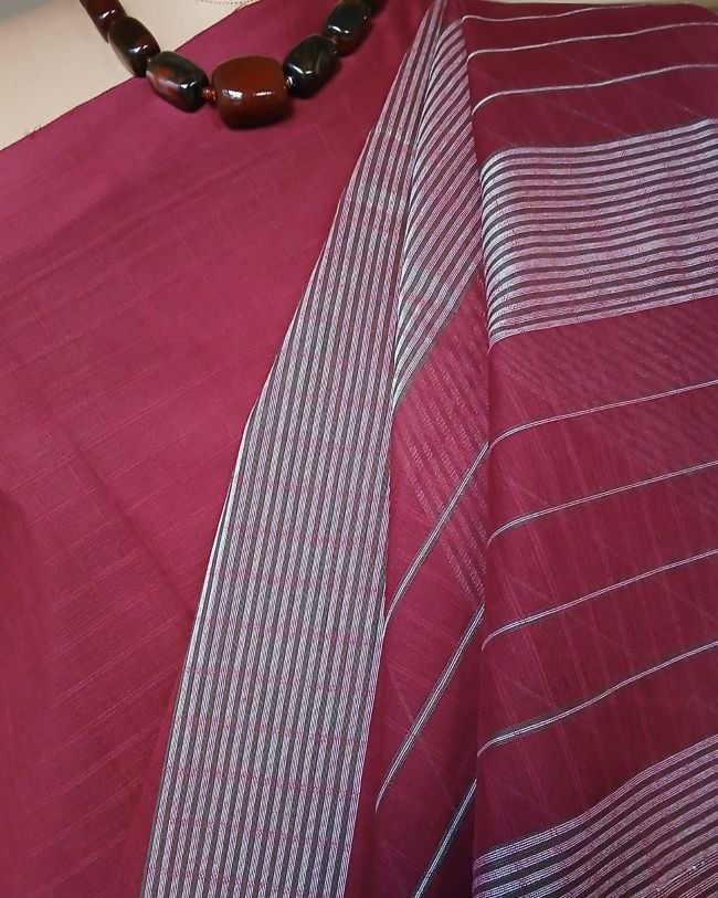 Handloom Cotton Saree from Narayanpet in Telangana – (HCSN0026)