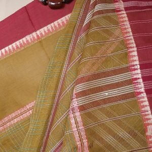Handloom Cotton Saree from Narayanpet in Telangana – (HCSN0016)