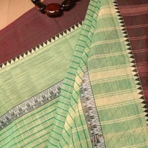Handloom Cotton Saree from Narayanpet in Telangana – (HCSN0019)