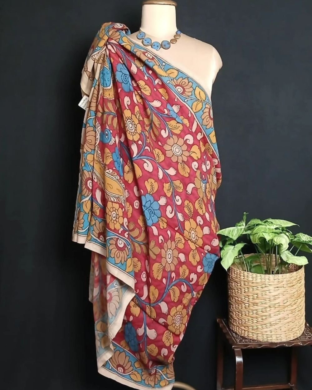 Handpainted Natural Dyes Sarong - (HNDS0002)