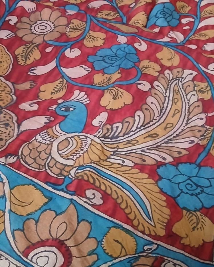 Handpainted Natural Dyes Sarong - (HNDS0002) - Image 3