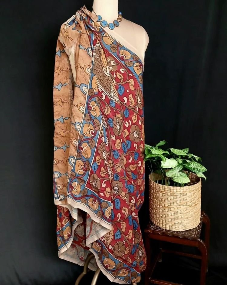 Handpainted Natural Dyes Sarong - (HNDS0004)