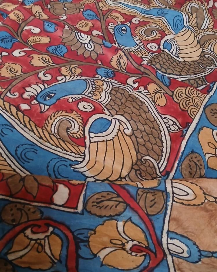 Handpainted Natural Dyes Sarong - (HNDS0004) - Image 3