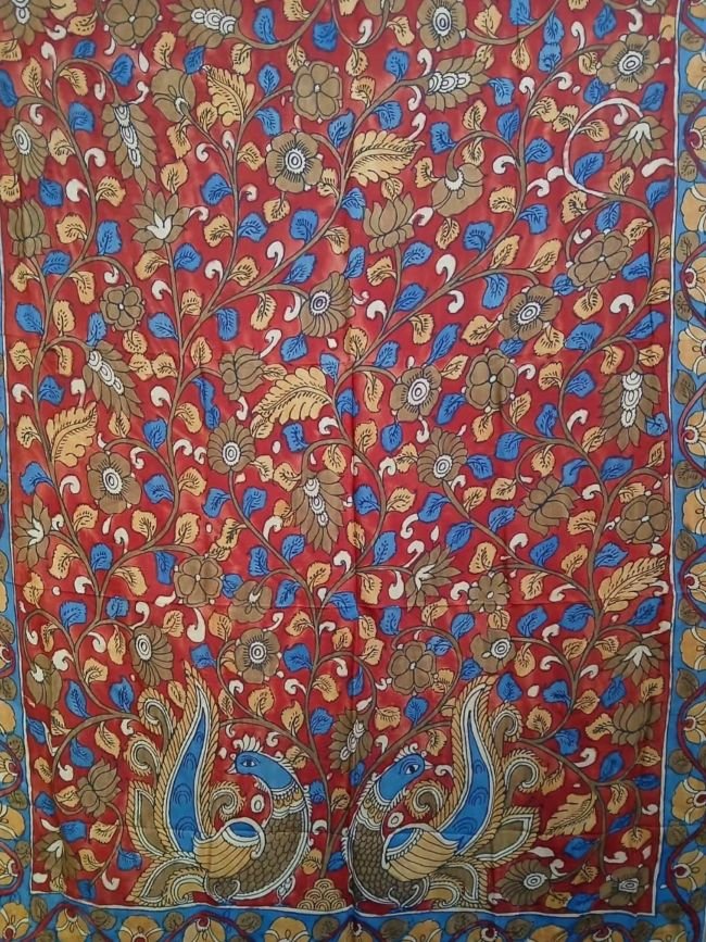 Handpainted Natural Dyes Sarong - (HNDS0004) - Image 4