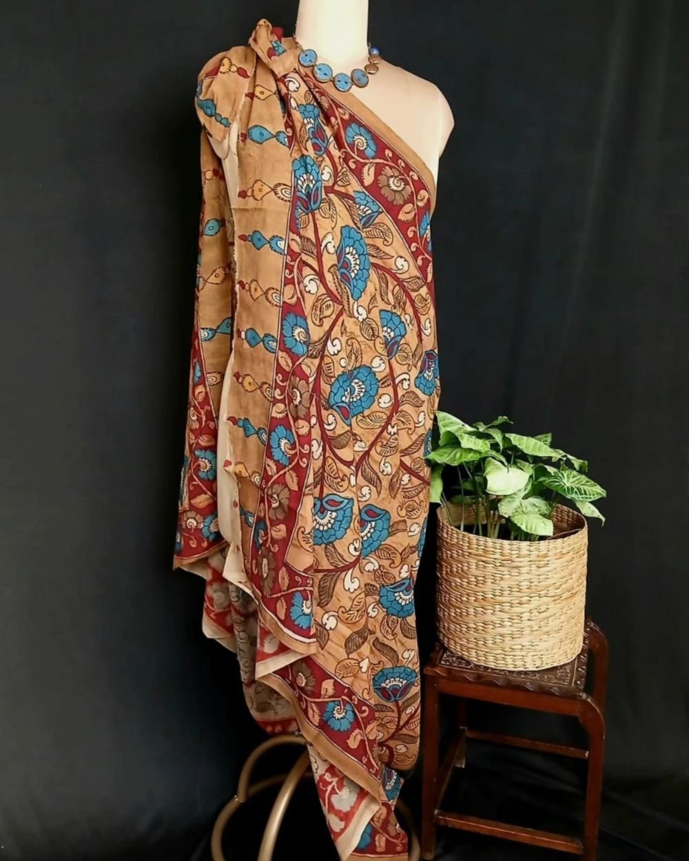 Handpainted Natural Dyes Sarong - (HNDS0005)