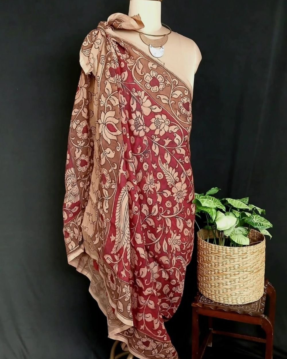 Handpainted Natural Dyes Sarong - (HNDS0001)