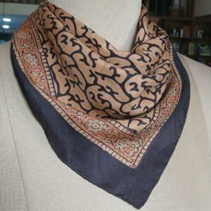 Small Size Square Scarf in Ajrakh Natural Dyes - (SSAS0002)