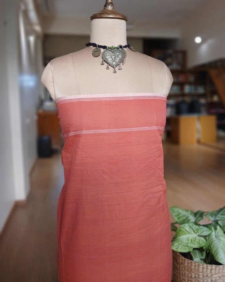 Double Ikat Cotton Handweave Saree (KDCT0002) - Image 12