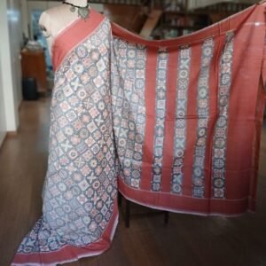 Double Ikat Cotton Handweave Saree (KDCT0002)
