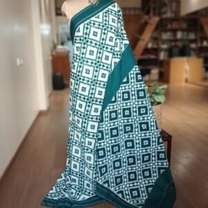 Double Ikat Cotton Handweave Saree (KDCT0003)