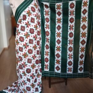 Double Ikat Cotton Handweave Saree (KDCT0006)