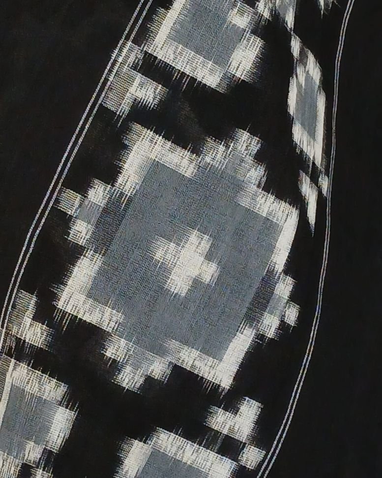 Double Ikat Cotton Handweave Saree (KDCT0007) - Image 9