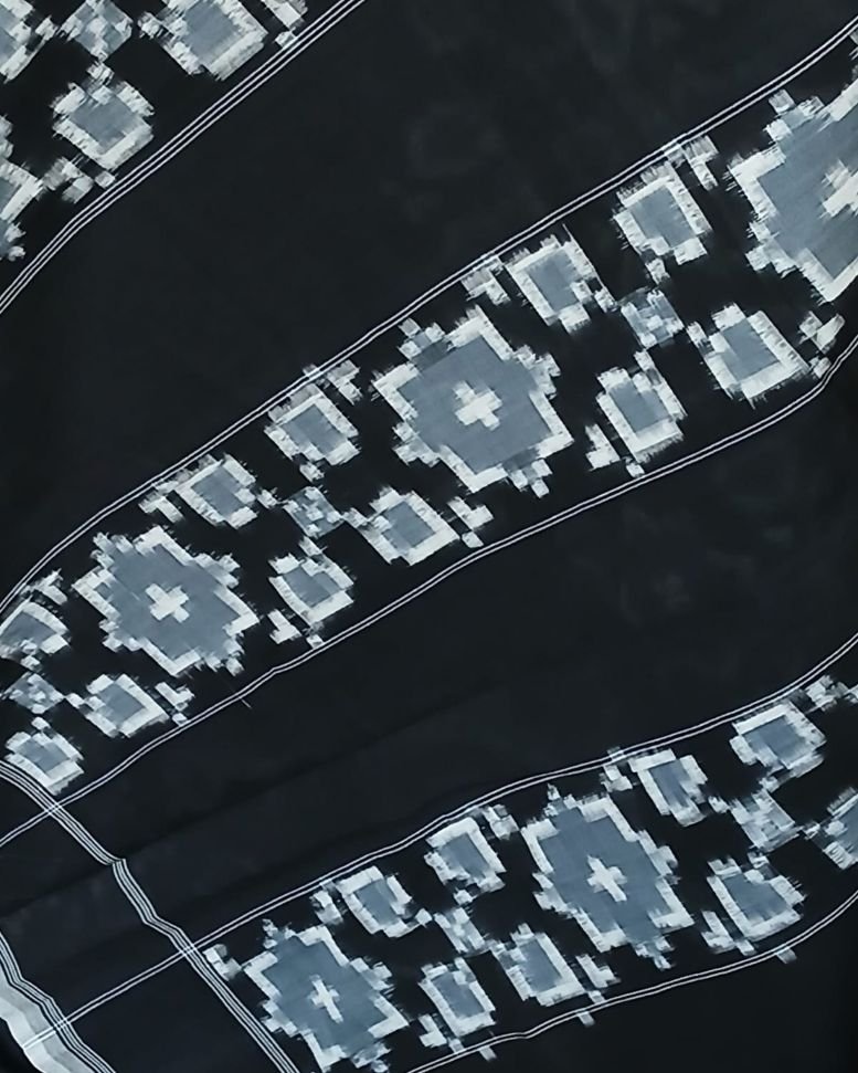 Double Ikat Cotton Handweave Saree (KDCT0007) - Image 6