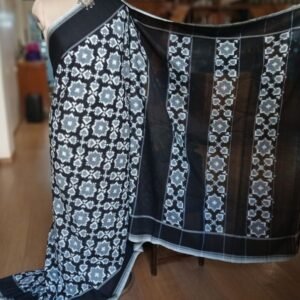 Double Ikat Cotton Handweave Saree (KDCT0007)