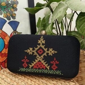 Kasuti Embroidered Clutch – (KSTC1028)