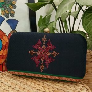 Kasuti Embroidered Clutch – (KSTC1024)