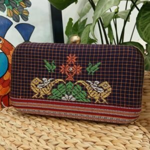 Kasuti Embroidered Clutch – (KSTC1025)
