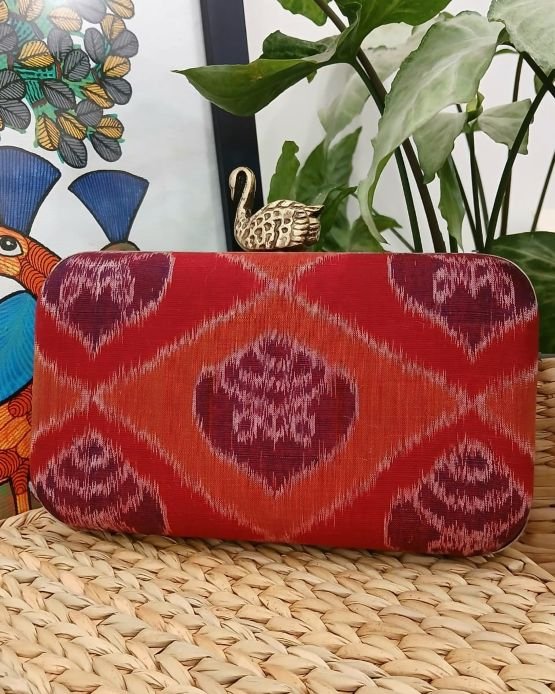 Odisha Cotton Fabric Box Clutch (OCBC1010)